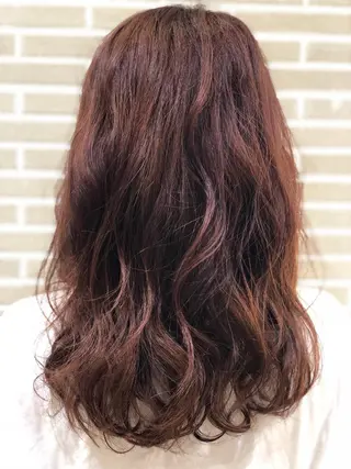 セミロング カラー ヘアアレンジ 山北 咲子のヘアスタイル