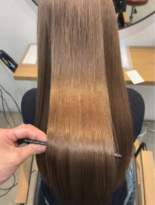ロング カラー Lolonois梅田 🧚髪質改善カラーのヘアスタイル