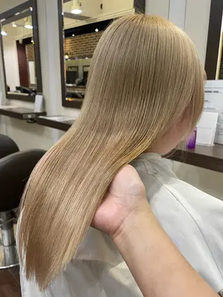 セミロング メンズ/艶髪/カラー サクラ🌸のヘアスタイル