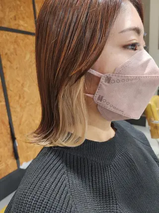 ミディアム 友成 星来のヘアスタイル