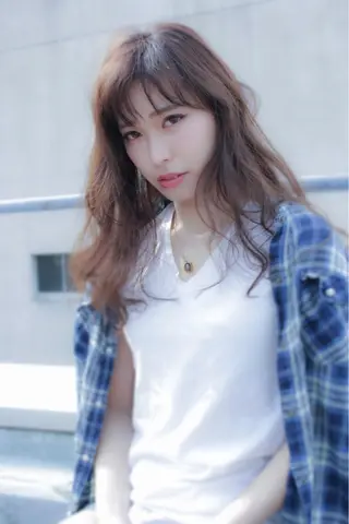 セミロング 永田 崇のヘアスタイル