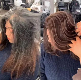 ロング REDEAL所属・REDEAL/あんな 白髪ぼかし/大宮のヘアスタイル