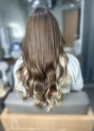 ロング パーマ カラー ヘアアレンジ メンズ キッズ 深夜美容師🌞yuu イメチェンお任せ🩷のヘアスタイル