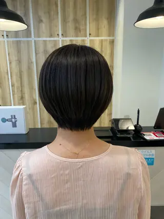 ショート コテ巻き風パーマ✨ かつみのヘアスタイル