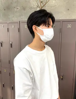 ショート メンズ フェザーパーマ/ 山口大輝のヘアスタイル