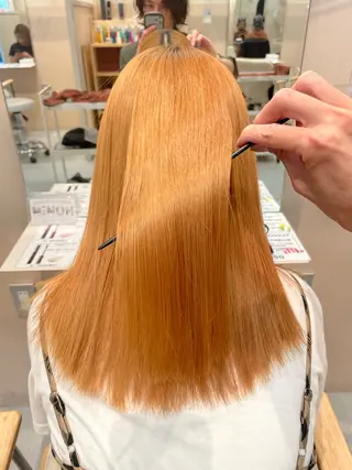 ミディアム カラー カラー特化型美容師 保住のヘアスタイル