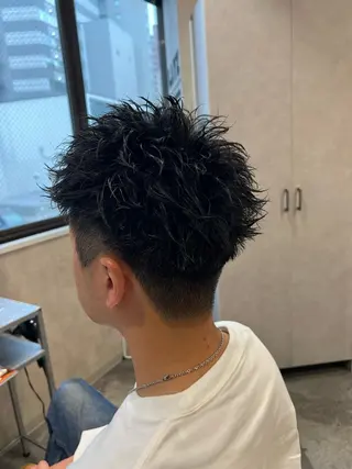 ショート パーマ ヘアアレンジ メンズ メンズ特化/カラー/ パーマ/ケイシンのヘアスタイル