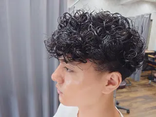 ミディアム パーマ メンズ 💆‍♂ヘッドスパ ★☆のヘアスタイル
