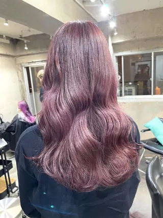 ロング カラー デザインカラーとハイ トーン/HIROKIのヘアスタイル