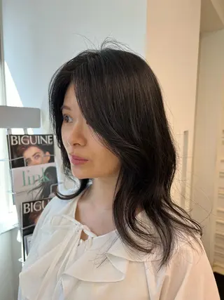 セミロング ジャンクロードビギンギンザルグラン所属・🫧無料カットモデル 吉野志保🫧のヘアスタイル