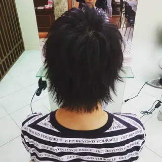 ショート メンズ ヘアアレンジ 🐺一ノ瀬 凌 / デザインウルフ🐺のヘアスタイル