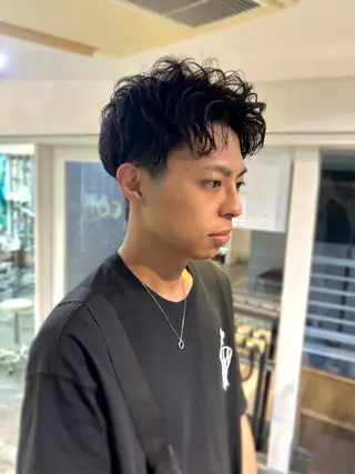 ショート メンズ 髪質改善ストレート/ coiiはしもとはなのヘアスタイル