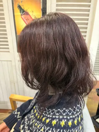 ミディアム パーマ 宮越 えこのヘアスタイル