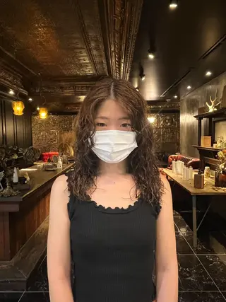 ロング パーマ HAIR MAKE miel所属・🫧透明感カラー🫧 SHINSEIのヘアスタイル