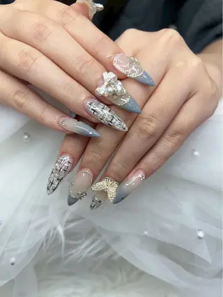 ネイル HANA 長さだしのネイルデザイン