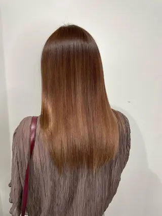 セミロング カラー ⭐️柏木皇気ブリーチ ムラ修正/他店直しのヘアスタイル