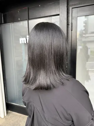 ミディアム カラー 透明感カラー/パーマ 🌀アオノアユミのヘアスタイル