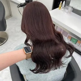 ロング カラー mina/暖色カラー 🥀韓国風カット🥀のヘアスタイル