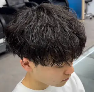 パーマ メンズ ハイトーン/パーマ/ メンズ / 櫻本🌐のヘアスタイル