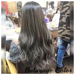 ロング カラー yuuka🌻 ハイライト/艶カラーのヘアスタイル