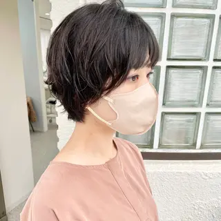 ショート パーマ YUKO/ 似合わせ韓国風パーマのヘアスタイル