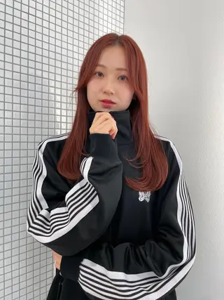 セミロング カラー 内山 湧勝/ショート パーマ特化美容師のヘアスタイル