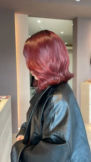 ミディアム カラー 岐阜/各務原 スタイリスト🎀のヘアスタイル