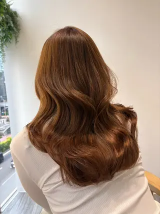 ロング カラー 似合わせ前髪／ 小顔カット🎀そうのヘアスタイル