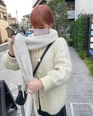 ショート カラー パーマ/透明感カラー /ボブ/吉田一生のヘアスタイル