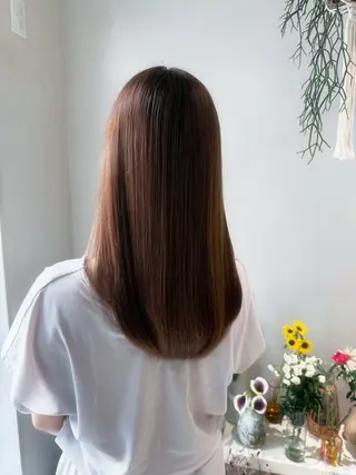 カラー 🌷花屋併設サロン 荘司麻百合◌˳𓇬のヘアスタイル