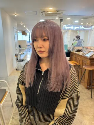 ロング カラー 聖斗 /ハイトーン/パーマのヘアスタイル