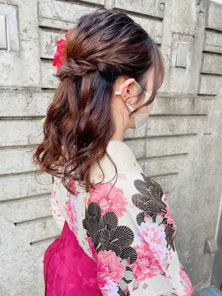 ヘアアレンジ ダブルカラー🦖 /髪質改善⚡️しおりのヘアスタイル