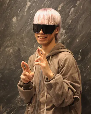 カラー メンズ レイヤーカット /ハイトーンchaoのヘアスタイル