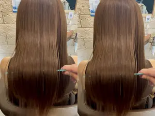 ロング シュモレ ポルターレ所属・髪質改善/東雲 美髪縮毛矯正/小坂翔のヘアスタイル