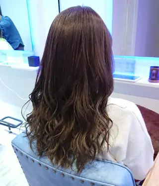 セミロング カラー ヘアアレンジ 小林 伸行のヘアスタイル