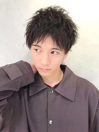 メンズ 🌸ショート・パーマ 募集中  安井🌸のヘアスタイル