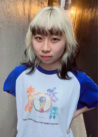 セミロング 名古屋カラーモデル SOLAのヘアスタイル