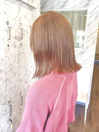 ミディアム カラー 尾森紳哉💎透明感/ デザインカラーのヘアスタイル