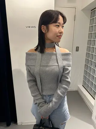 ミディアム ボブ/似合わせカット /ニュアンスカラーのヘアスタイル