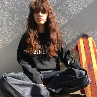 ロング コンドウ ハヅキのヘアスタイル