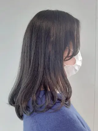 セミロング はらだ ともこ☺︎のヘアスタイル