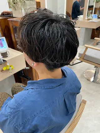 ショート パーマ ☁️ ナツキ  ☁️のヘアスタイル