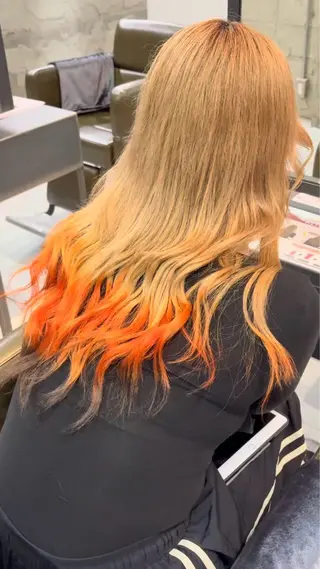 ロング カラー KIMIYA/メンズ パーマ/似合せカラーのヘアスタイル