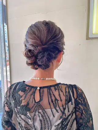 セミロング ヘアアレンジ 中村 碧のヘアスタイル