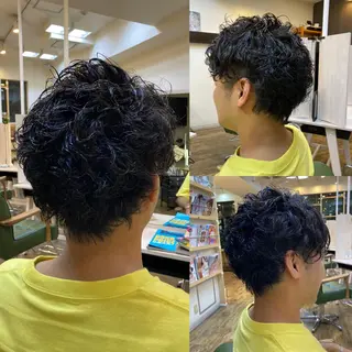 ミディアム パーマ メンズ 赤羽、髪質改善サロン 吉野リョウスケのヘアスタイル