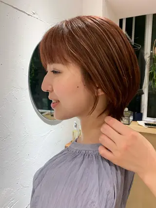 ショート カラー パーマ ヘアアレンジ メンズ キッズ ネイル マツエク・マツパ アイブロウ お洒落パーマ/ボブ ❄️Tomoka❄️のヘアスタイル