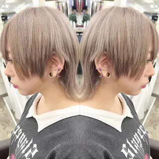 ミディアム カラー ヘアアレンジ 枝毛カット&髪質改善 満足NO.1岡しゃんのヘアスタイル