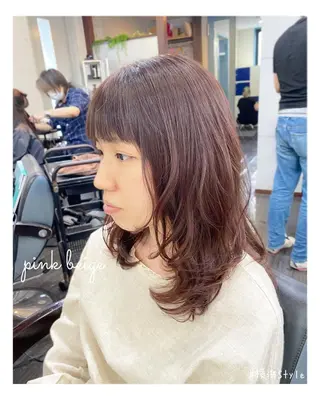 セミロング カラー cocoru所属・＊横浜駅＊ 金子 誠也のヘアスタイル