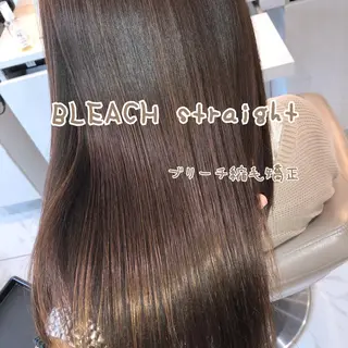 ミディアム パーマ 安井　昴 💫ブリーチ縮毛矯正のヘアスタイル