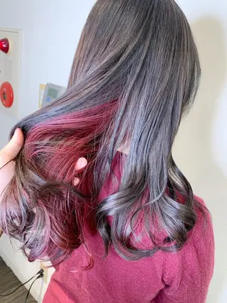 セミロング カラー ヘアアレンジ 🌿‬ ܸAir 透明感🌱西村知佳のヘアスタイル